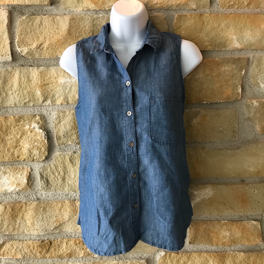 Gap Chambray Top